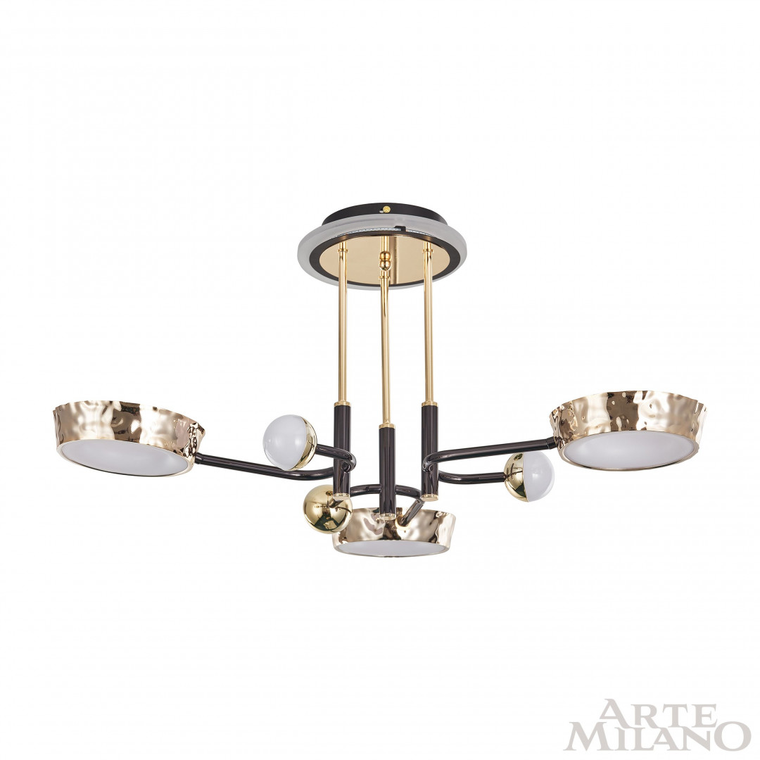 Потолочная люстра Arte Milano Ferrara 273210/6 BK/GD в #REGION_NAME_DECLINE_PP#