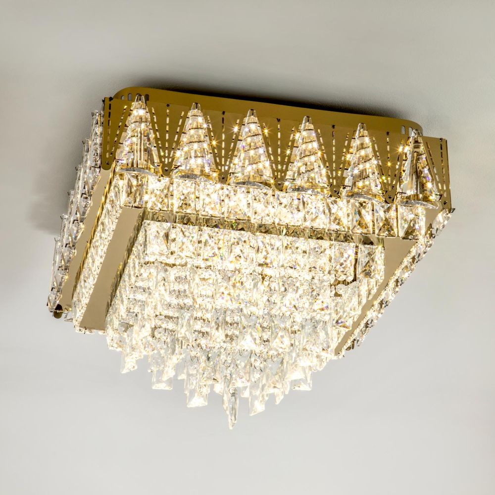 Потолочная люстра LED4U L9437-500-500 GD с УД в Санкт-Петербурге
