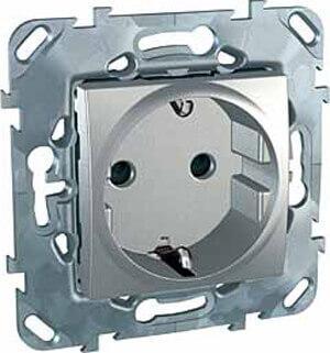 Розетка Schneider Electric Unica с/з со шторками 16A 250V MGU5.037.30ZD в Санкт-Петербурге