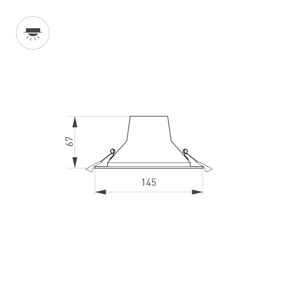 Встраиваемый светильник Arlight IM-Storm-R145-15W Day4000-MIX 032432 в #REGION_NAME_DECLINE_PP#