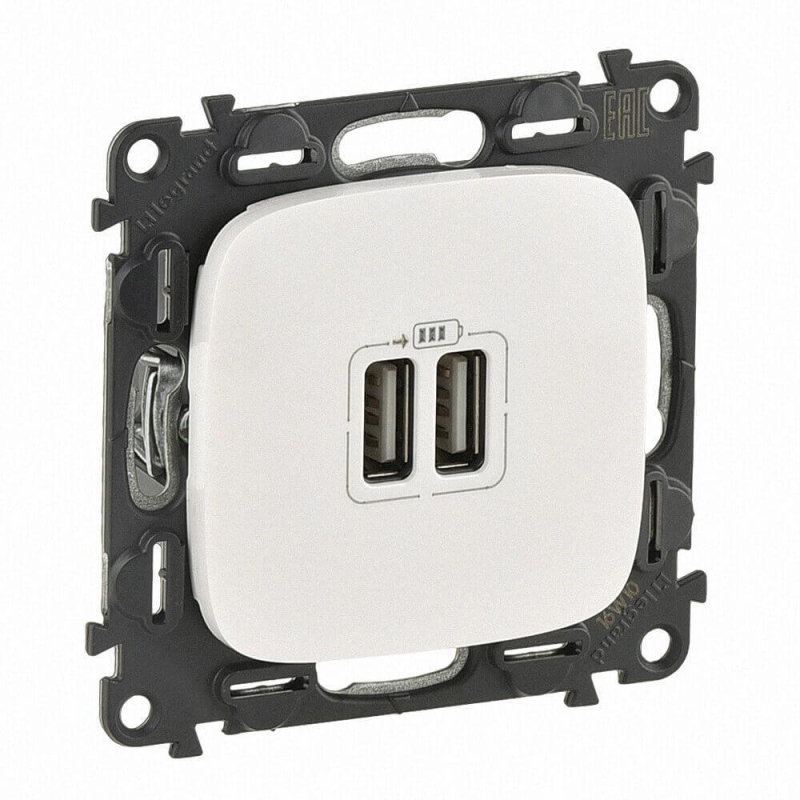 Розетка USB двойная Legrand Valena Allure 240V/5V 1500mA жемчуг 754999 в Санкт-Петербурге