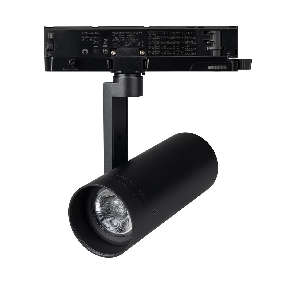 Трековый трехфазный светильник Arlight LGD-ARTIFACT-4TR-R65-18W Warm3000 (Черный, 20 deg, DIM, 230V) (IP20 Металл) 066615 в Санкт-Петербурге