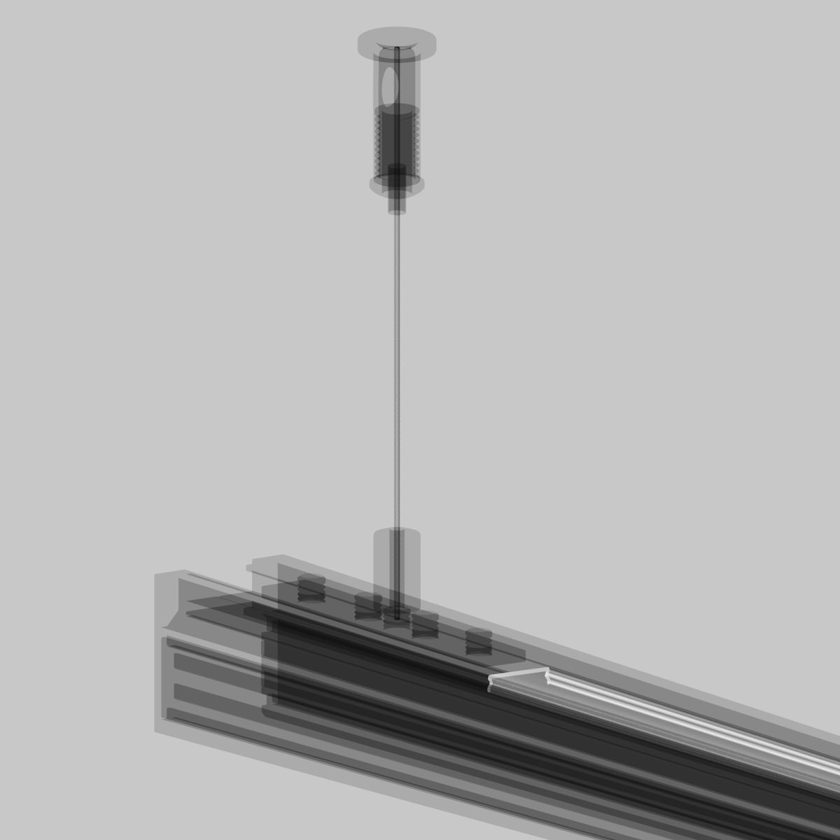 Рассеиватель для низкпрофильного накладного шинопровода Maytoni Technical TRAMN034DC-2W в Санкт-Петербурге