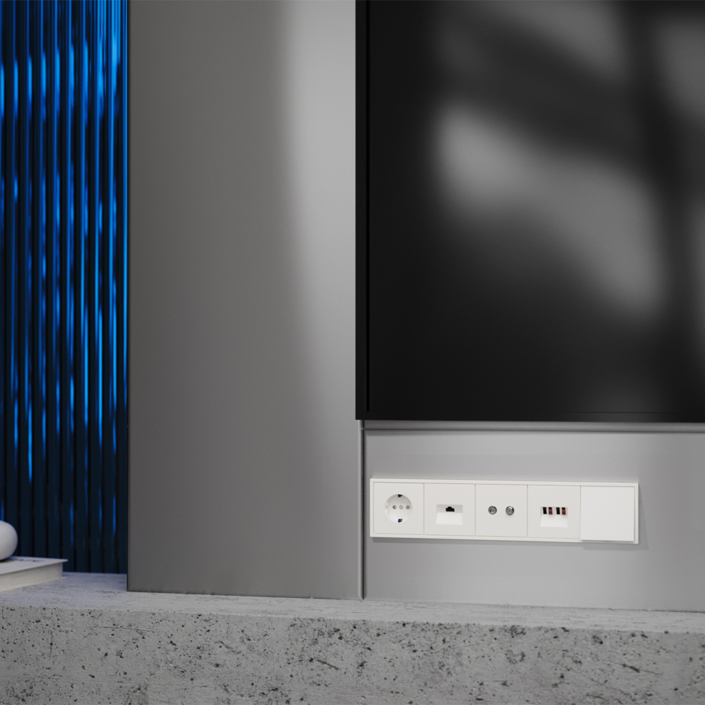 Накладка для розетки телевизионной оконечной TV+SAT Voltum S70 (хлопок) VLS001613 в #REGION_NAME_DECLINE_PP#