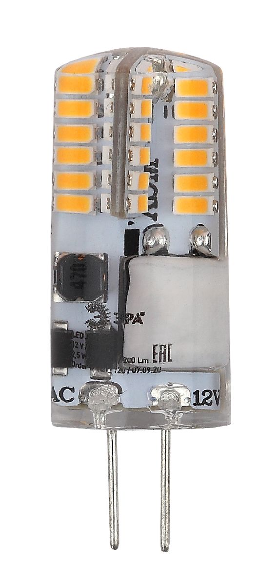 Лампа светодиодная Эра G4 2,5W 2700K LED-JC-2,5W-12V-SLC-827-G4 Б0049089 в #REGION_NAME_DECLINE_PP#