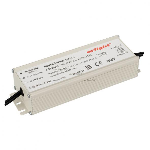 Блок питания Arlight ARPV-LG12100-PFC (12V, 8.3A, 100W) 011735 в Санкт-Петербурге