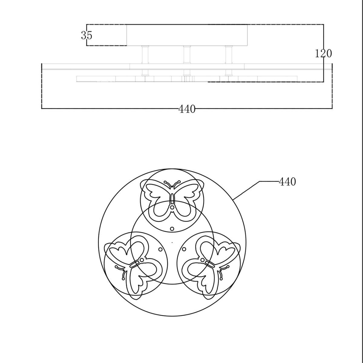 Потолочный светильник Escada Butterfly 10272/6LED в #REGION_NAME_DECLINE_PP#