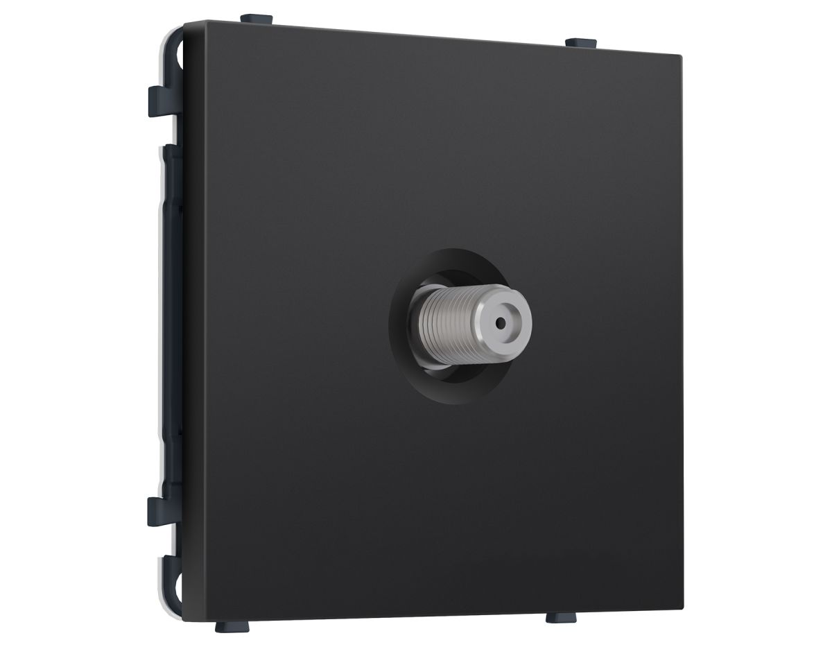 Комплект механизма TV розетки SAT SIGMA Черный матовый 5-2400MHz 3.5dB QUANT PRO Ambrella Volt MS813050 (SP8130, PR215) в #REGION_NAME_DECLINE_PP#