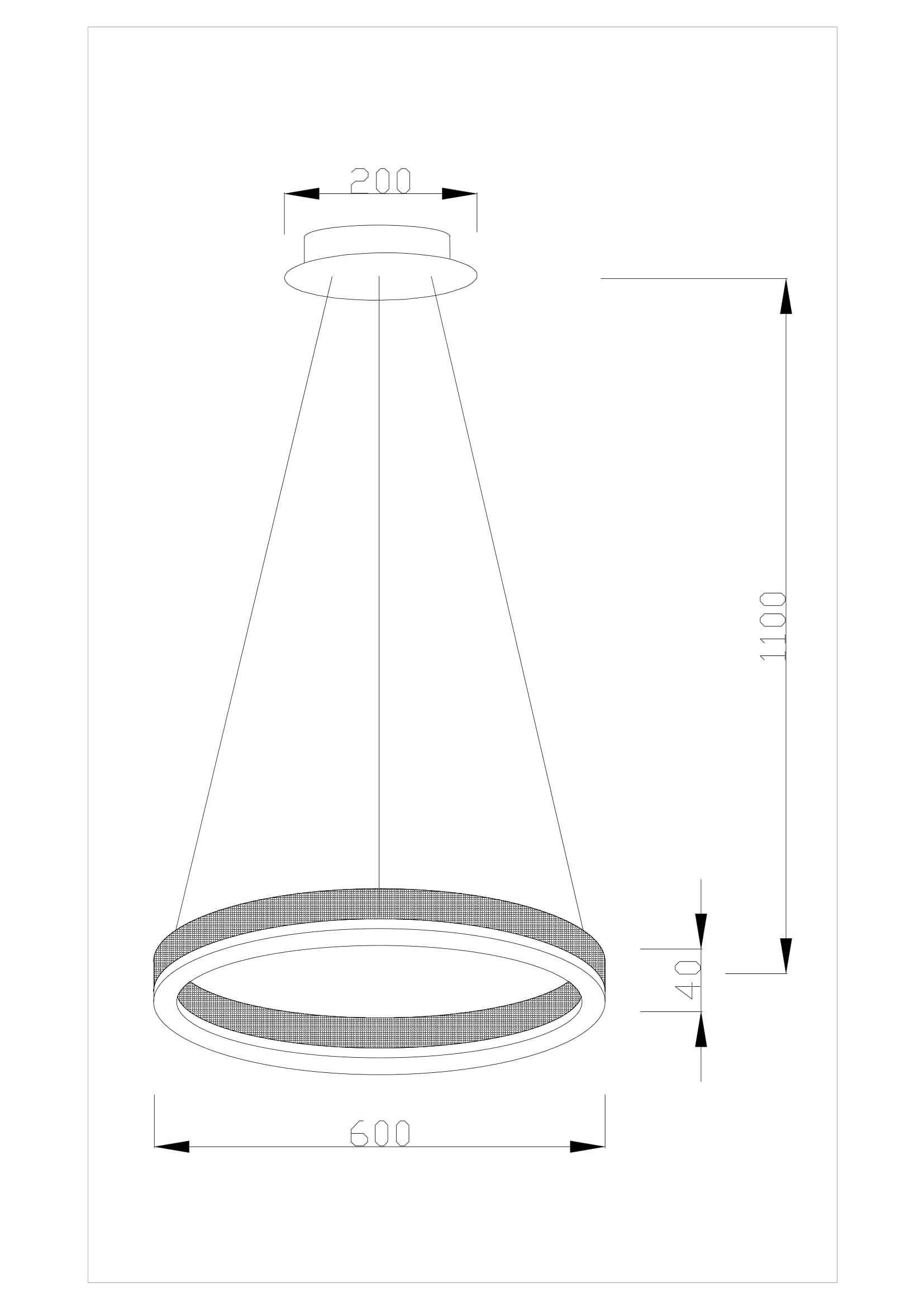 Подвесная светодиодная люстра Moderli V1753-PL Bona LED*38W в #REGION_NAME_DECLINE_PP#