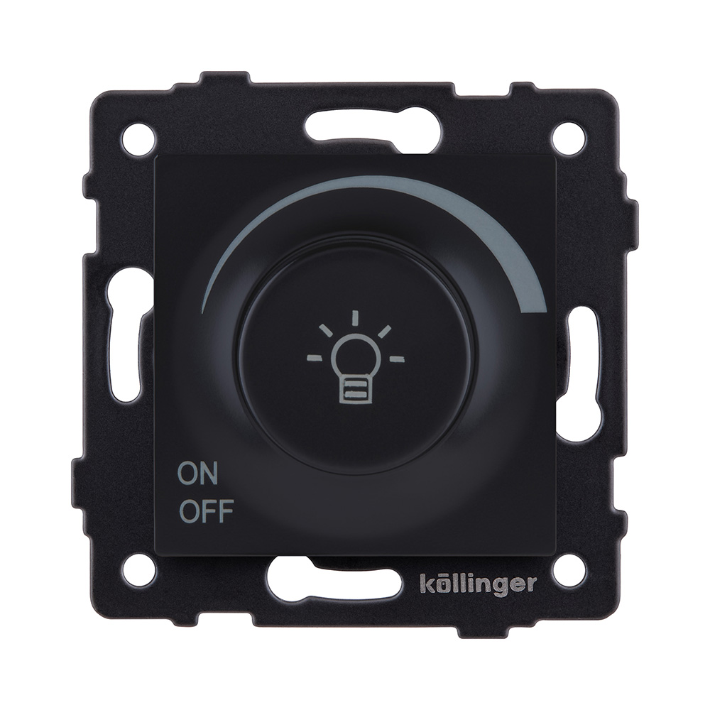 Светорегулятор универсальный 500W, черный матовый Kollinger REA-027BM для Aspekt, Eleganz, Reflex в #REGION_NAME_DECLINE_PP#
