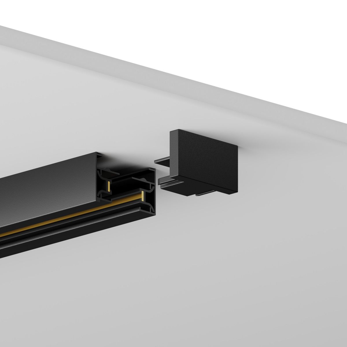 Шинопровод однофазный накладной с заглушкой и вводом питания Hesby Lighting Skylite HSBL_0173 в Санкт-Петербурге