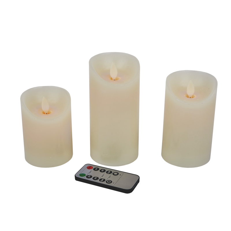 Фигурка светодиодная Свеча Uniel ULD-F065 WW RC CANDLE SET3 UL-00012459 в Санкт-Петербурге