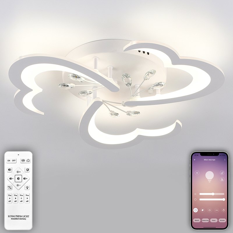 Потолочная люстра Natali Kovaltseva Core LED LAMPS 81120/3C в Санкт-Петербурге