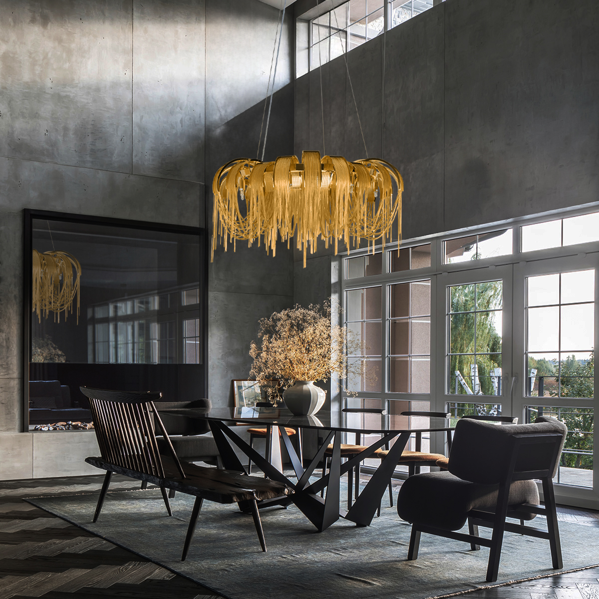 Подвесная люстра Loft IT Volver 10404/800 GD в Санкт-Петербурге