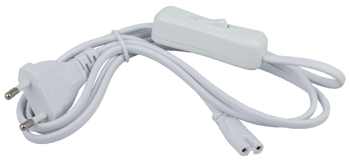 Сетевой шнур c выключателем Эра LLED-A-CABLE-1.5m-SW-W Б0025694 в Санкт-Петербурге