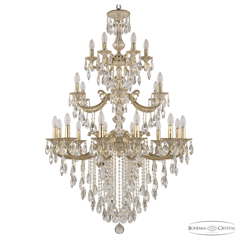 Подвесная люстра Bohemia Ivele Crystal Verona 72108/12+6+6/300/3d B GW в Санкт-Петербурге