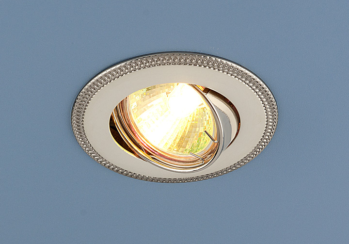 Встраиваемый светильник Elektrostandard 870 MR16 PS/N перл. серебро/никель 4690389007231 в Санкт-Петербурге