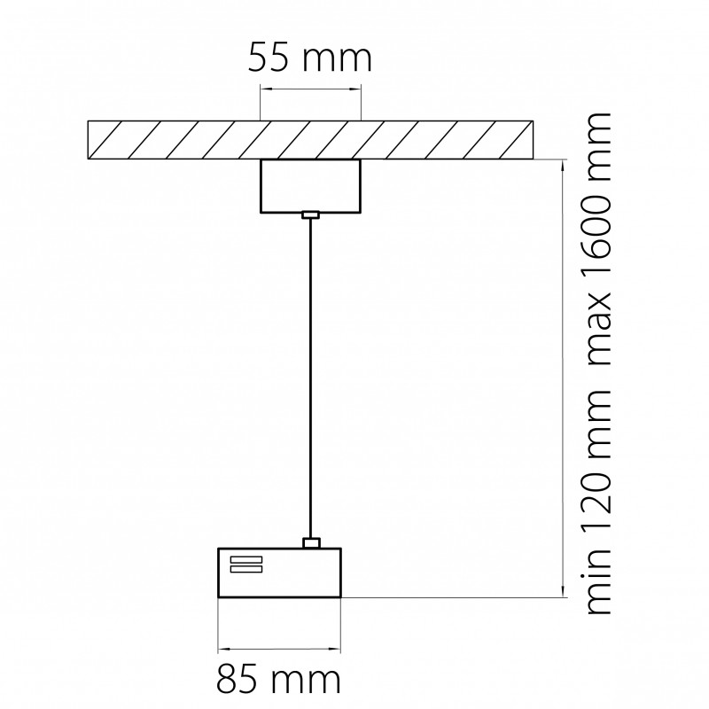 Питание подвесное Lightstar Track 1 gray 502199 в Санкт-Петербурге