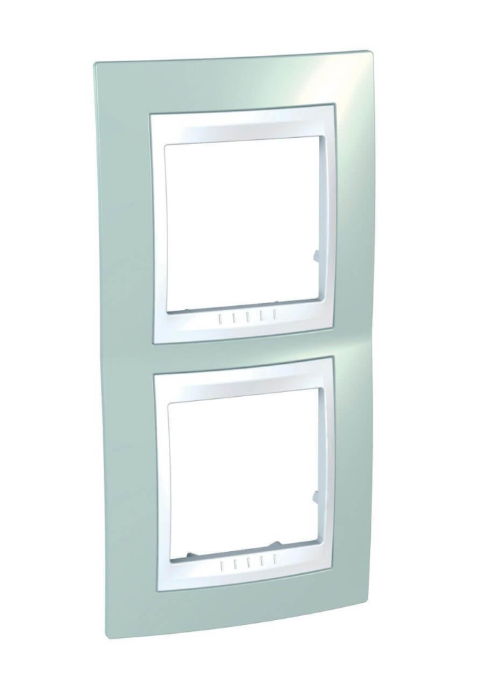 Рамка 2-постовая вертикальная Schneider Electric Unica Хамелеон MGU6.004V.870 в Санкт-Петербурге