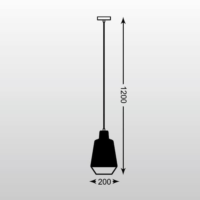 Подвесной светильник Zumaline Wire MD1712-1A-BLACK в Санкт-Петербурге