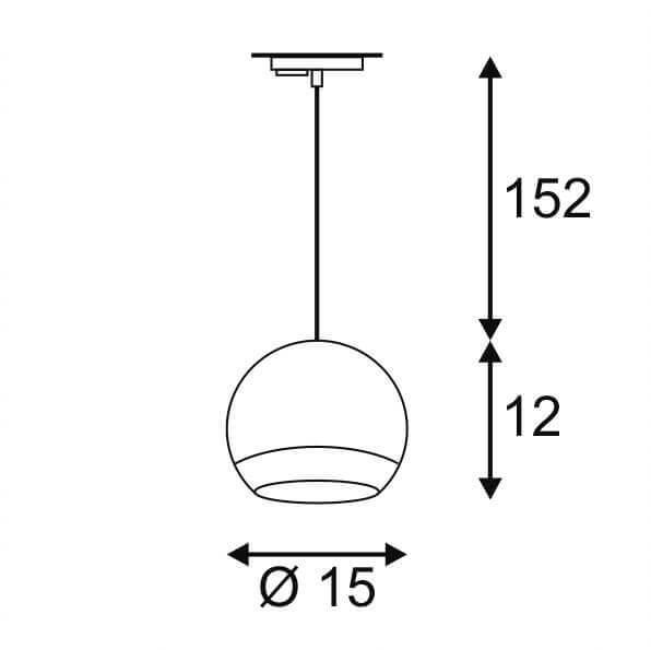 Трековый светильник SLV 1Phase-Track Light Eye PD ES111 143625 в Санкт-Петербурге