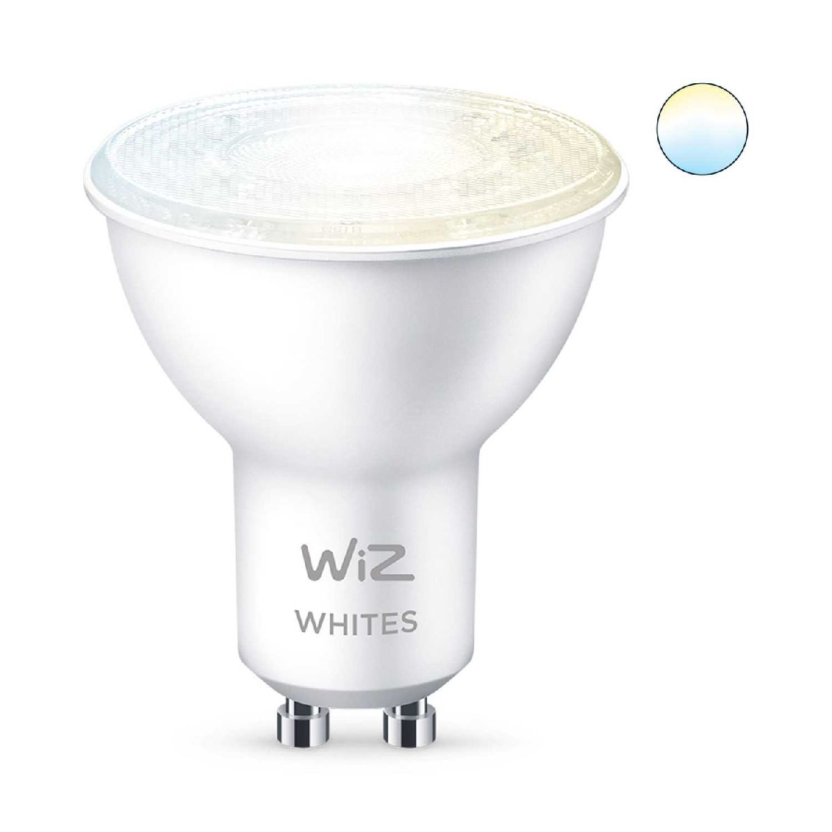 Умная светодиодная лампа Wiz Wi-Fi BLE50WGU10927-65TW 1PF/6 GU10 4,7W 2700K 929002448302 в Санкт-Петербурге