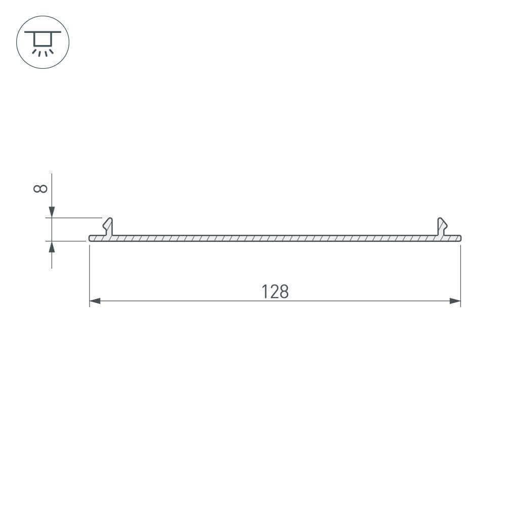 Экран Arlight TOP-LINIA140-С-2000 ANOD 016985 в Санкт-Петербурге