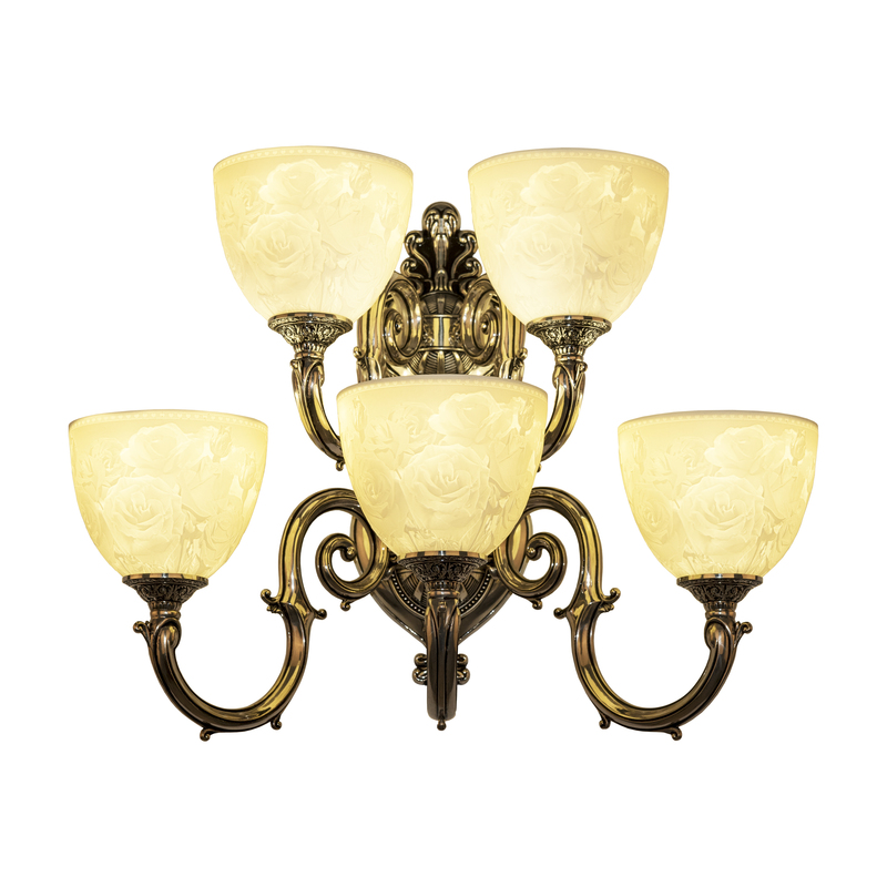 Бра Bohemia Ivele Crystal Verona 7203B16/3+2/210 NB P1 U Rose в Санкт-Петербурге