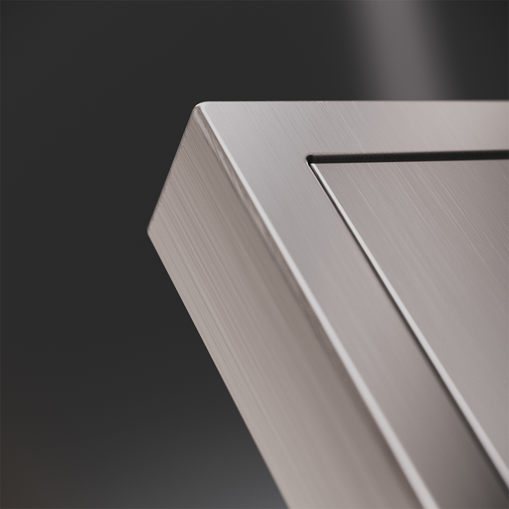 Накладка для розетки с заземлением Voltum S70 Metal (никель) VLSM000611 в Санкт-Петербурге