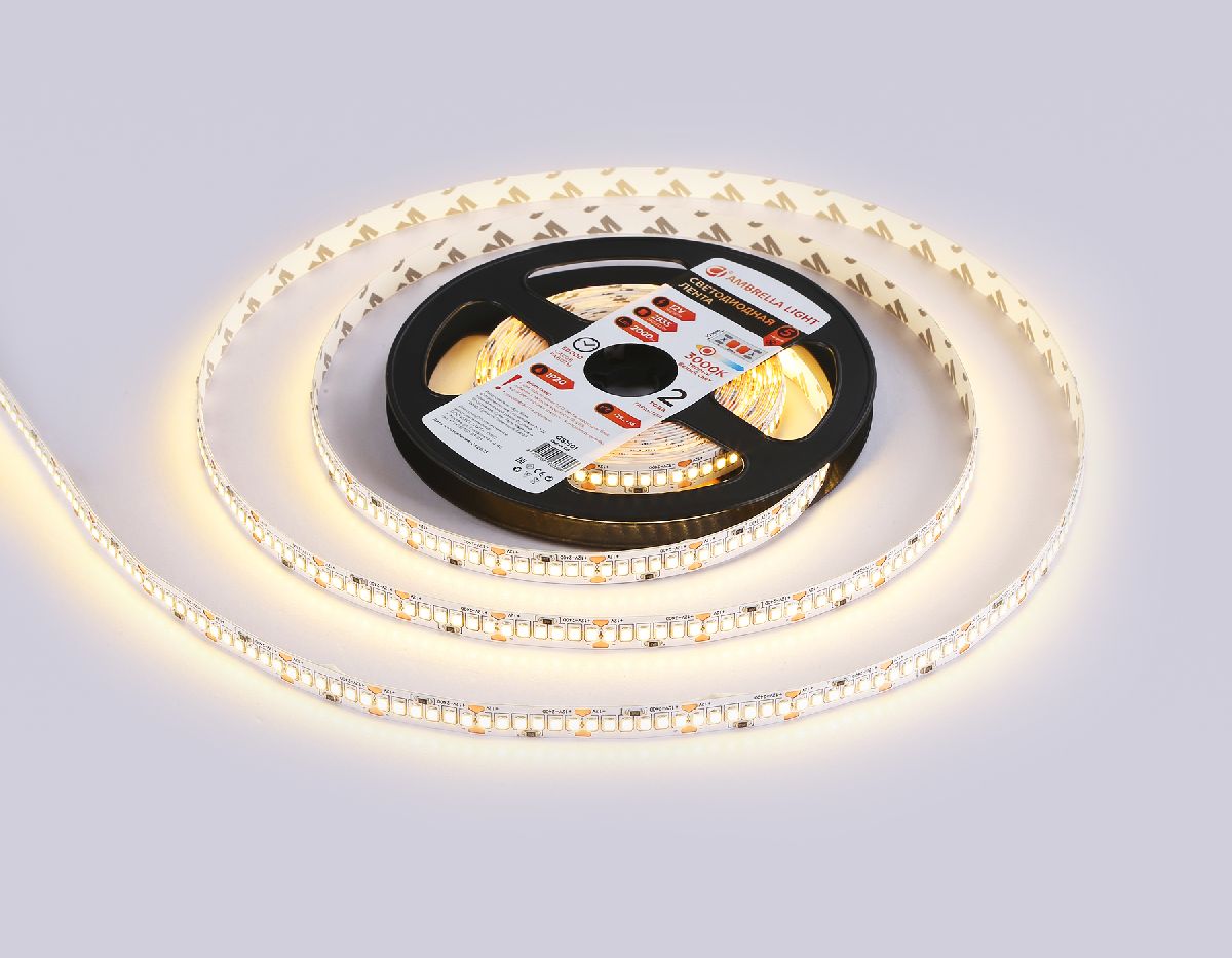 Светодиодная лента Ambrella Light LED Strip 12В 2835 19,2Вт/м 3000K 5м IP20 GS1501 в Санкт-Петербурге