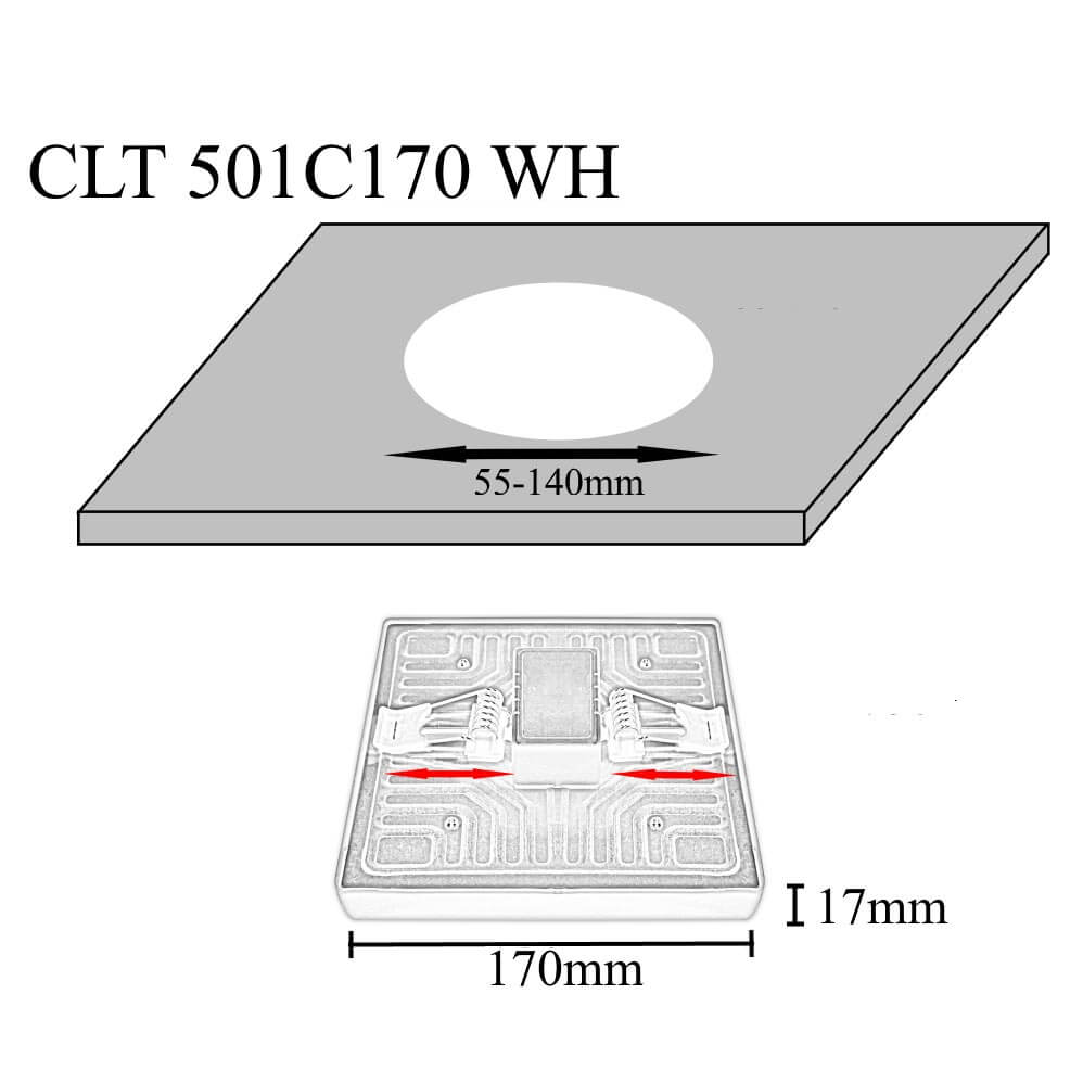 Встраиваемый светодиодный светильник Crystal Lux CLT 501C170 WH в Санкт-Петербурге