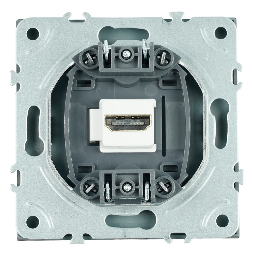 Розетка HDMI 2.0 Type A (механизм) Stekker Эмили RST00-5118-09 антрацит soft touch 50168 в #REGION_NAME_DECLINE_PP#
