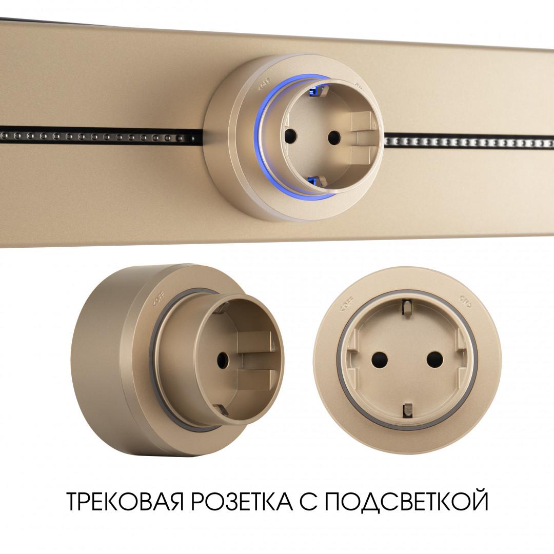 Трековая розетка Arte Milano Am-track-sockets-39 397951TS/ES Gold в Санкт-Петербурге