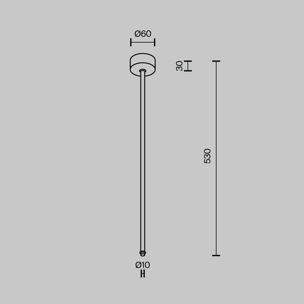 Подвес на жестком основании с потолочной чашей Maytoni Shelf CA030C-SL-L500-B в Санкт-Петербурге