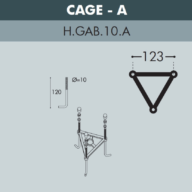 Садовый светильник Fumagalli K22.163.S10.AYF1R в Санкт-Петербурге