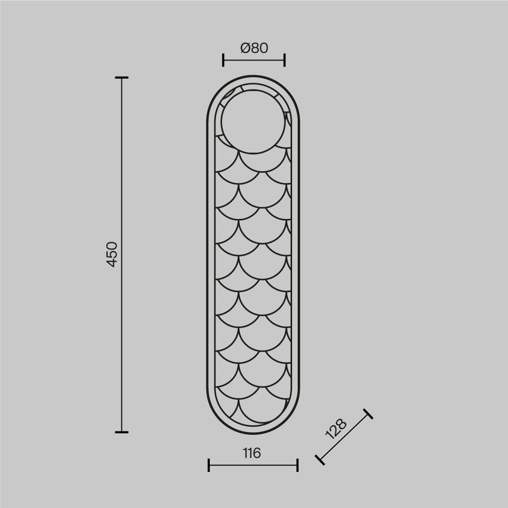Настенный светильник Maytoni Perlamour MOD473WL-L25BSK в Санкт-Петербурге