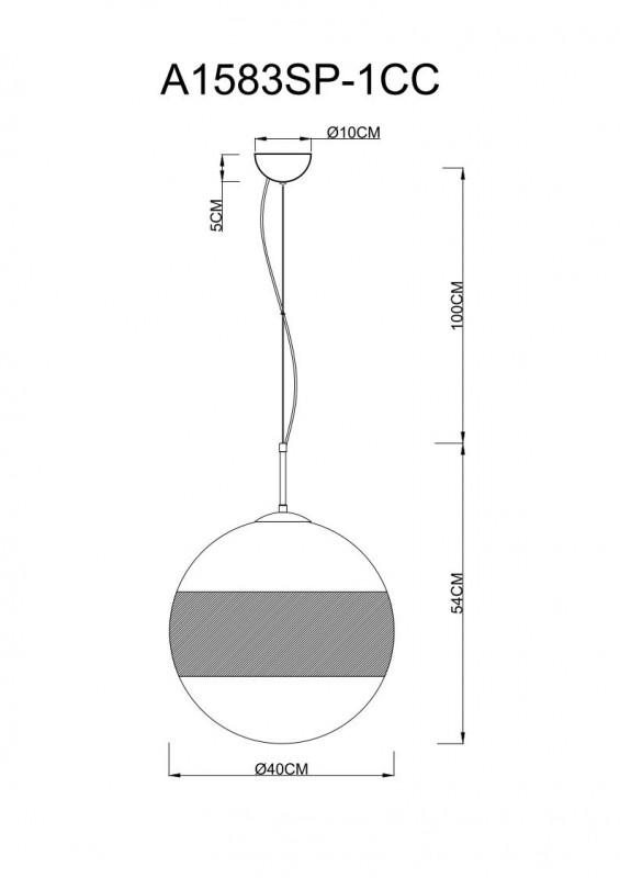 Подвесной светильник ARTE Lamp A1583SP-1CC в Санкт-Петербурге