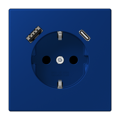 Розетка 2K+З USB Typ AC Jung LC1520-15CA261 в #REGION_NAME_DECLINE_PP#