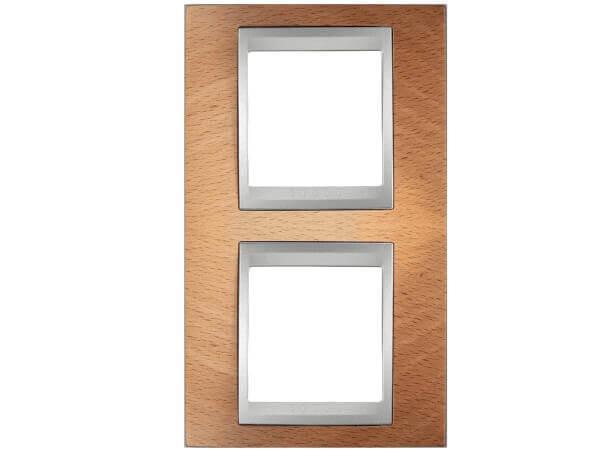 Рамка 2-постовая вертикальная Schneider Electric Unica Top MGU66.004V.0M2 в Санкт-Петербурге