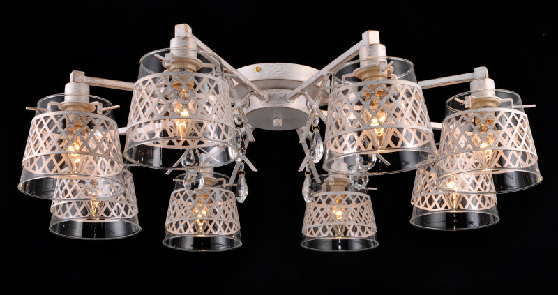 Накладная люстра Natali Kovaltseva Lyon 75084-8C IVORY GOLD в Санкт-Петербурге