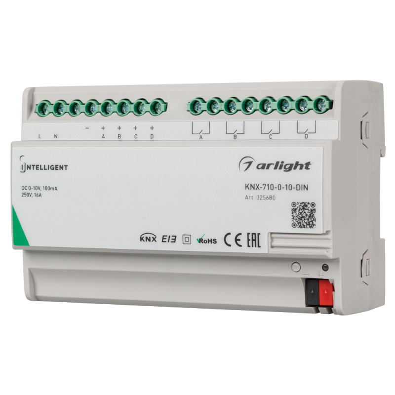 Конвертер Arlight KNX-710-0-10-Din (230V, 4x0/1-10, 4x16A) 025680 в Санкт-Петербурге