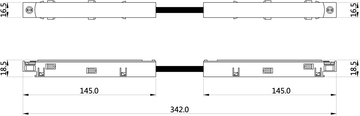 Токопроводящий угловой соединитель для шинопровода Donolux Space-track System Connector 90 W в Санкт-Петербурге