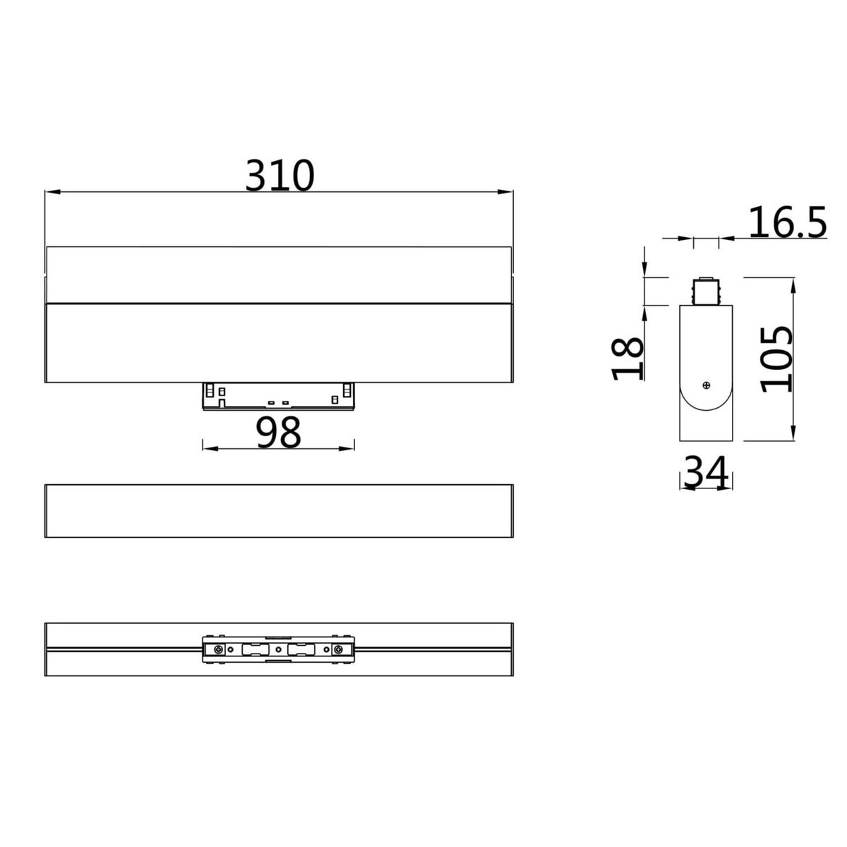 Трековый светильник Maytoni Technical BASIS TR013-2-20W3K-W в #REGION_NAME_DECLINE_PP#