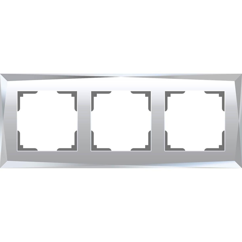 Рамка Werkel Diamant на 3 поста зеркальный WL08-Frame-03 4690389143830 в #REGION_NAME_DECLINE_PP#