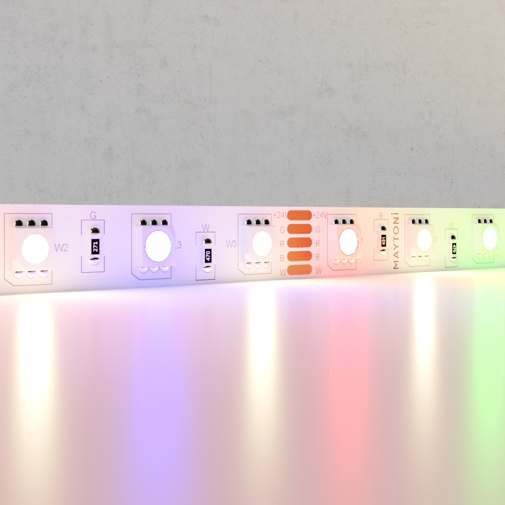 Светодиодная лента Maytoni Technical 24В 5050 14,4Вт/м RGB+W 3000K IP20 10176 в Санкт-Петербурге