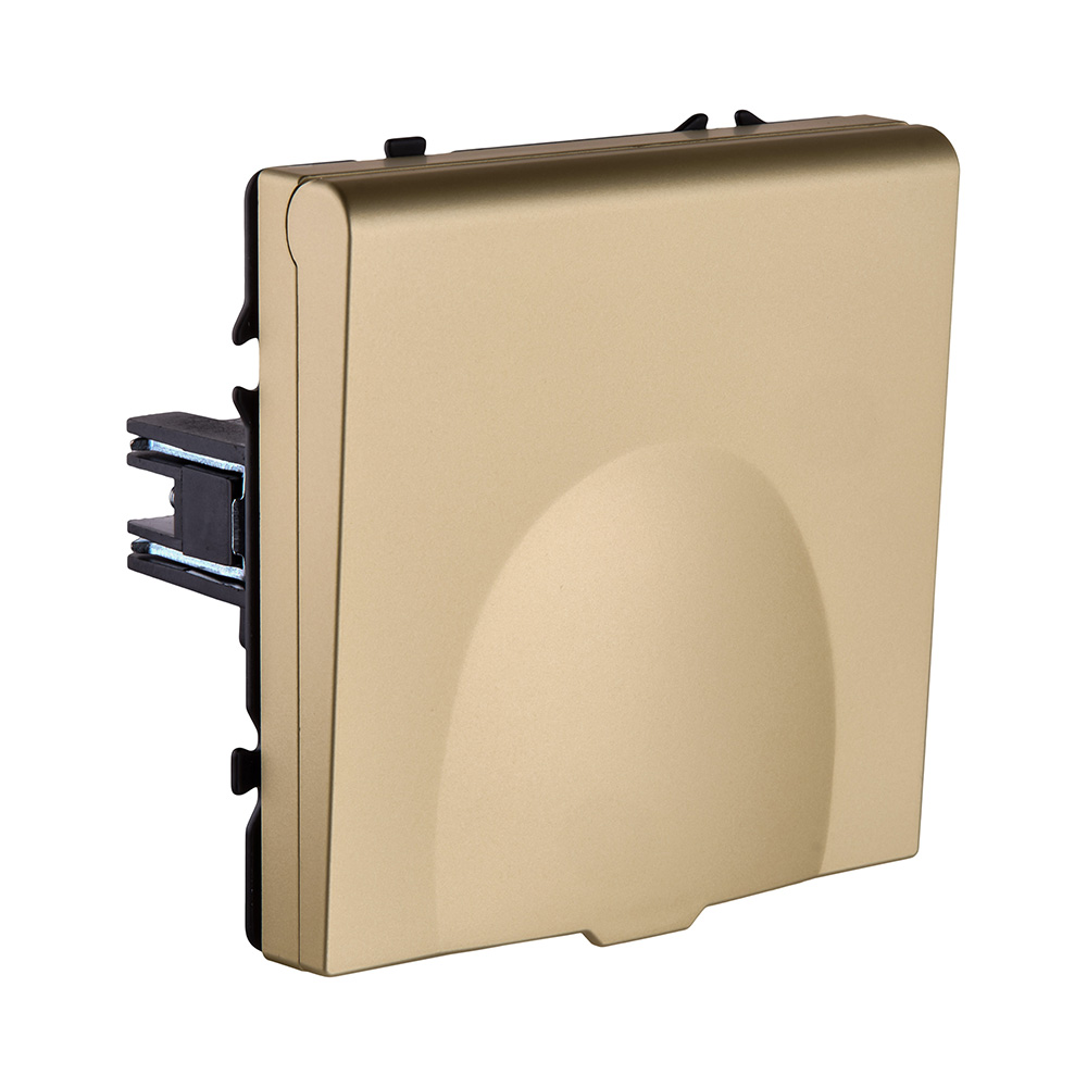 Розетка штепсельная SCHUKO 16A/250 В с крышкой, золотой Kollinger Eclipse EC-015GD в #REGION_NAME_DECLINE_PP#