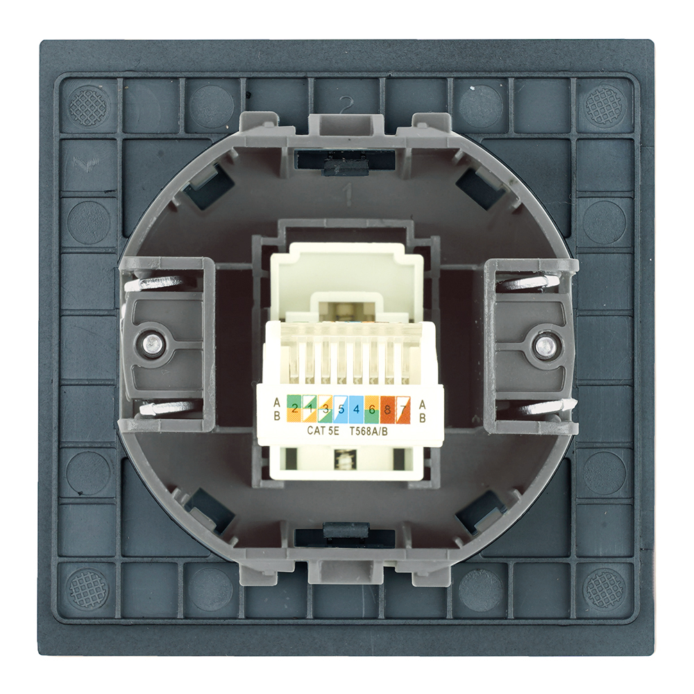 Розетка компьютерная 1-местная RJ-45 (механизм) Stekker Мия RST00-3117-05 50450 в #REGION_NAME_DECLINE_PP#