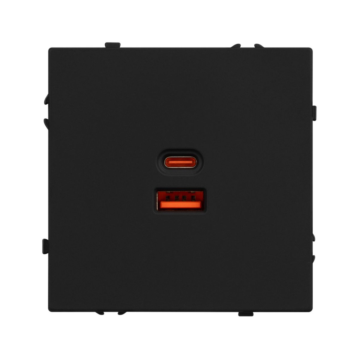 USB Розетка тип A+C софт-тач черный оникс Arlight SCT-MUAC-SFPL-FC-BK (65W, QC3) 054317(1) в #REGION_NAME_DECLINE_PP#