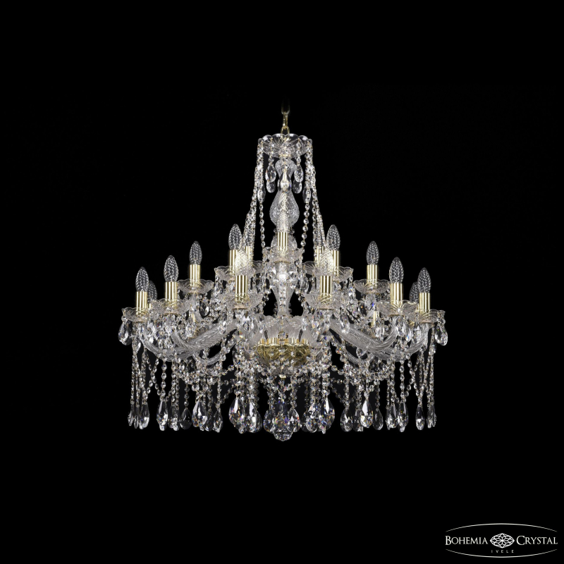 Подвесная люстра Bohemia Ivele Crystal 1413/12+6+3/300 G в Санкт-Петербурге