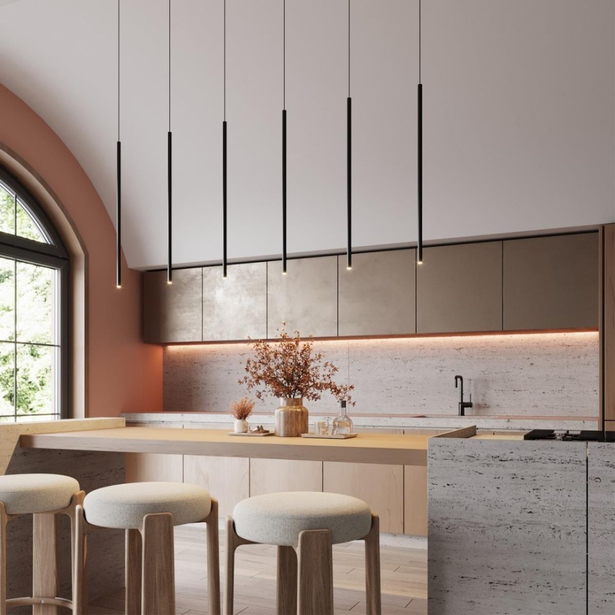 Подвесной светильник Odeon Light Hightech Teo 7103/4L в Санкт-Петербурге